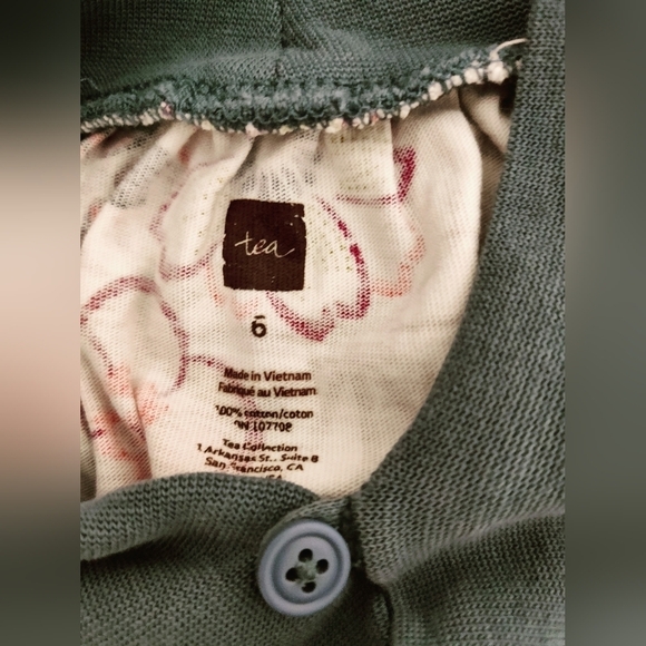 TEA flower pattern toddler dress for girls - Picture 7 of 7